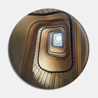 Abstract stairwell Pin