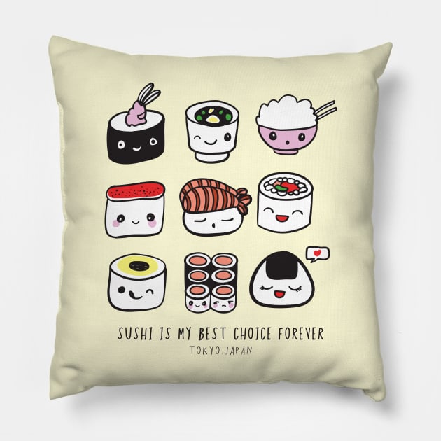 Best Choice Sushi Pillow by machmigo