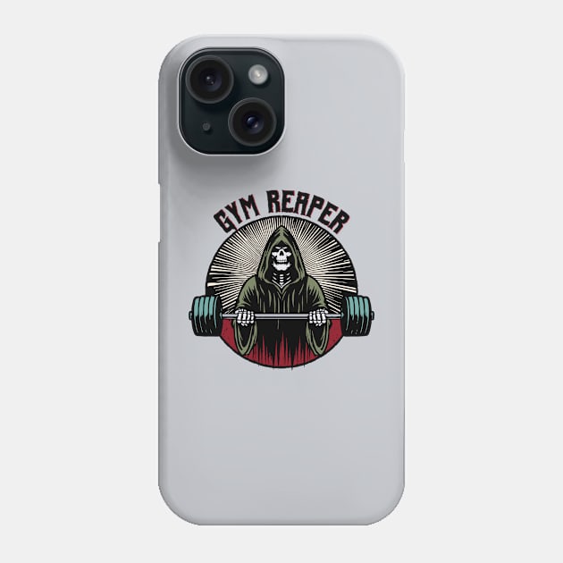 Gym Reaper Workout Phone Case by SunGraphicsLab