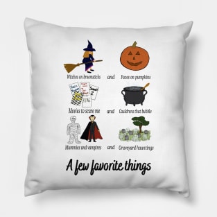 Favorite Halloween Things Pillow