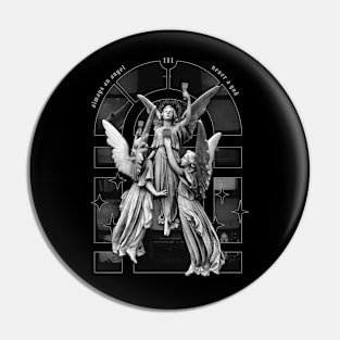 [FRONT PRINT] boygenius - always an angel (b&w) Pin