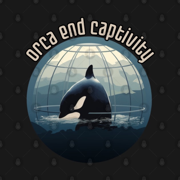 orca end captivity, animal rescuer, animal rights, gift present ideas by Pattyld