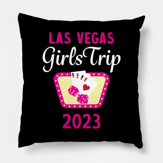 Girls Trip Las Vegas 2023 Pillow by mstory