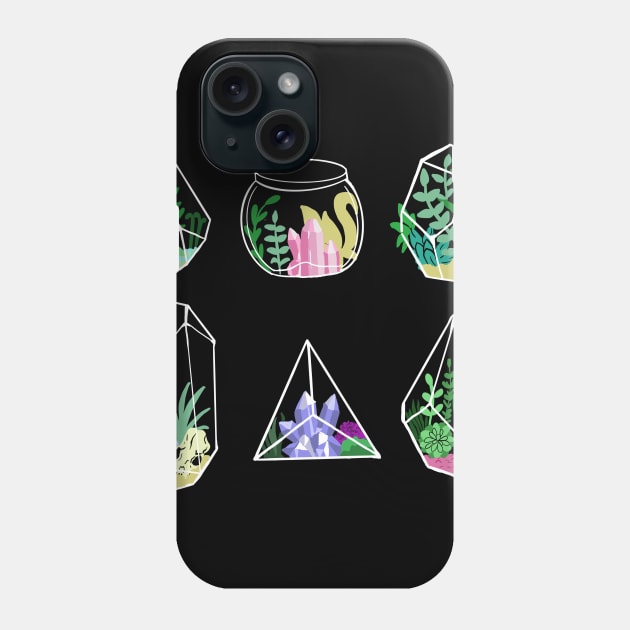 Magical Terrarium Succulents Cactus Family Pastel Goth Phone Case by LunaElizabeth