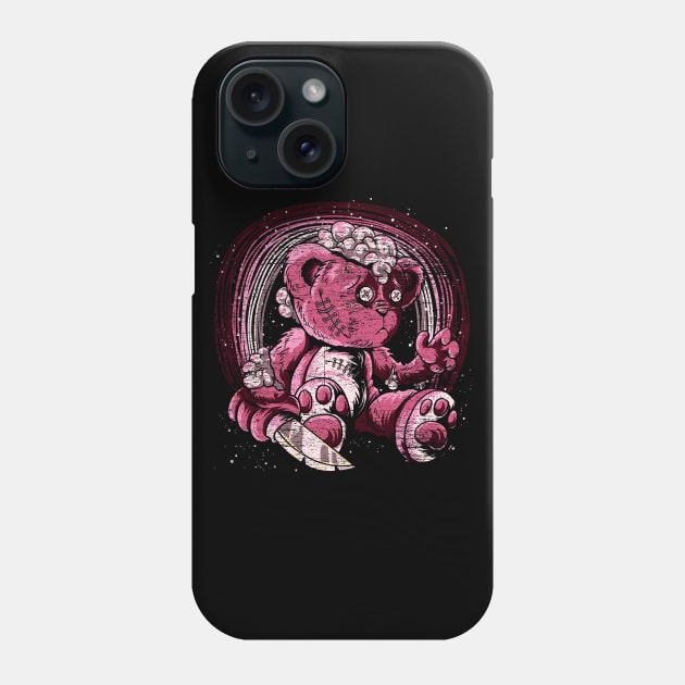 Kowai Pink Killer Teddy Pastel Goth Phone Case by ShirtsShirtsndmoreShirts