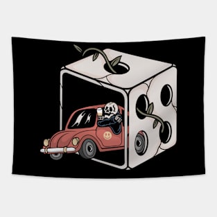 Car and dice Tapestry