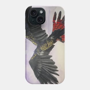Red Tailed Black Cockatoo Phone Case