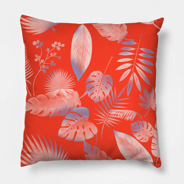 hawaiian tropical pattern Pillow by CharlesWi