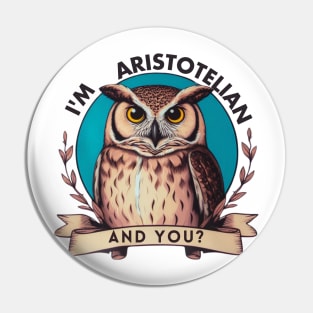 I'm owl Aristotelian art for stoic lovers Pin