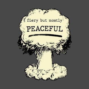 fiery but mostly peaceful meme T-Shirt