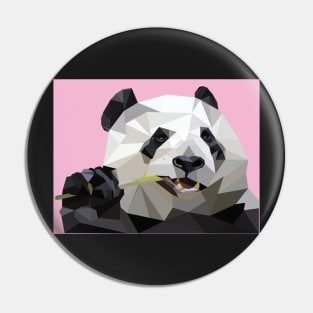 Pink Geo Panda Pin