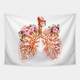 Anatomical Lungs Tapestry