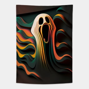 ai with me and the scream - halloween t-shirt Tapestry