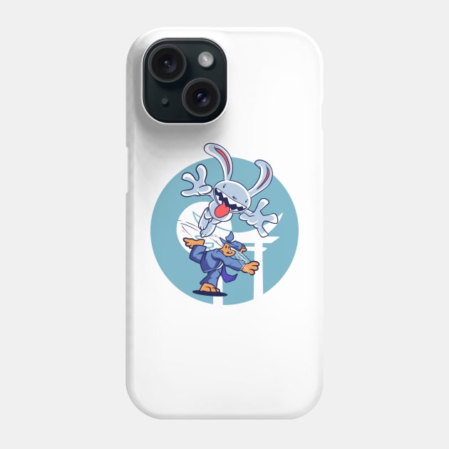 Sam And Max Retro Japanese Phone Case by thelazyshibaai