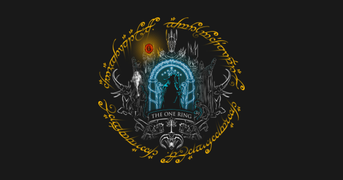 The one ring V3 - Lord Of The Rings - T-Shirt | TeePublic