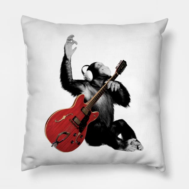 Yeah Guitars Pillow by rezolivarez