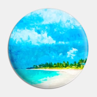 Bahamas Bahamian Flag Beach Great Shark Creek Pin