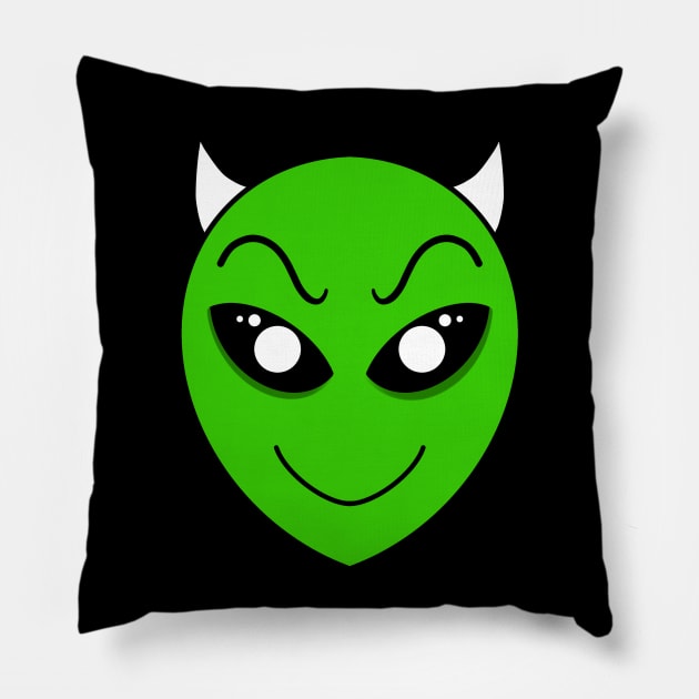 Alien emoji sale pillow