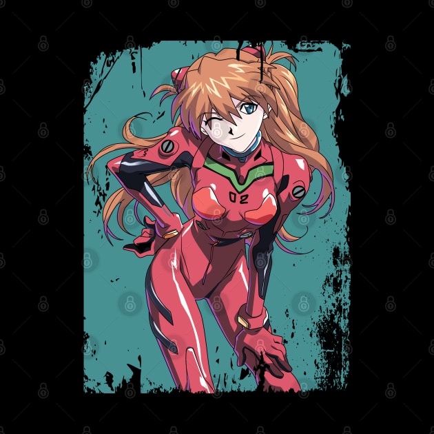 Evangelion - Asuka Langley - Vintage by mounier