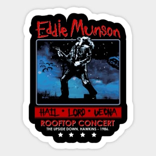 eddie munson playing guitar Sticker for Sale by CallistoVapor