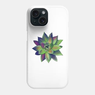 Colorful Succulent - Green, Pink & Orange Phone Case