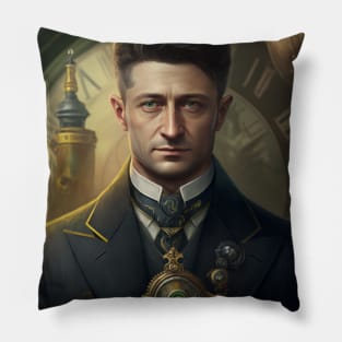 Zelensky Digital Artwork - I Stand With Ukraine Pillow