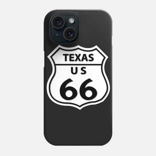 Route 66 - Texas Phone Case by twix123844