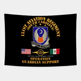 Guardian Support - 151st Aviation Regiment w Border Patrol Tapestry