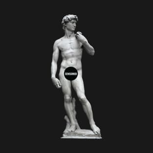 David Michelangelo Renaissance Sculpture Censored Art T-Shirt