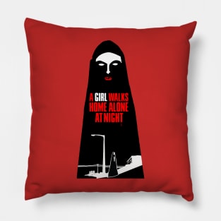 A Girl Walks Home Alone at Night Pillow