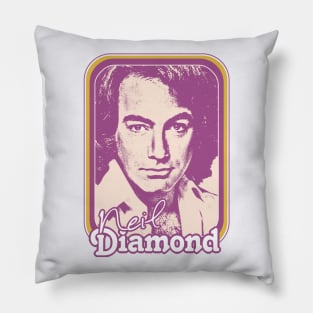 Neil Diamond /// Retro 1970s Fan Design Pillow