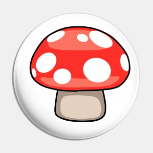 Red Mushroom Pin