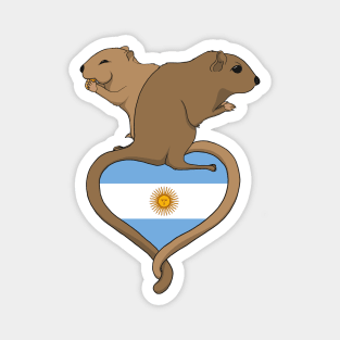 Gerbil Argentina (light) Magnet