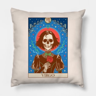 Zodiac sign tarot card Virgo Pillow