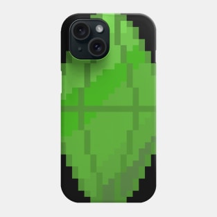 Sims Plumbob Green Pixel Art Phone Case