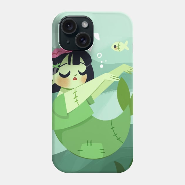 Zombie Mermaid Phone Case by Lobomaravilha