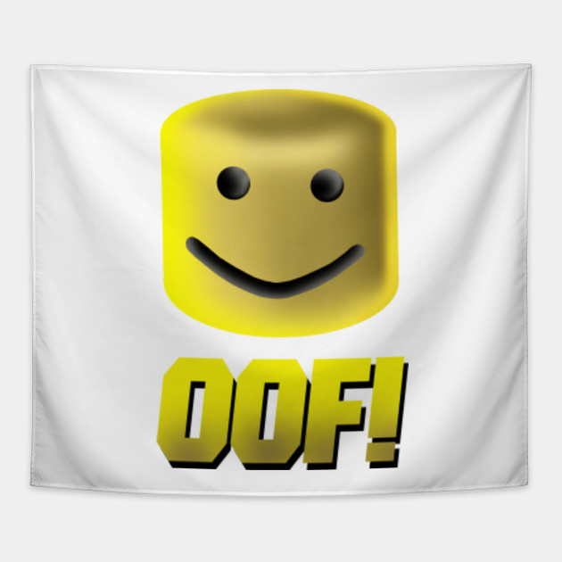 Roblox Oof Noob Head Oof Tapestry Teepublic - roblox noob 2020 roblox tapestry teepublic