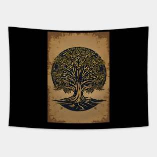 Vintage Celtic tree Tapestry