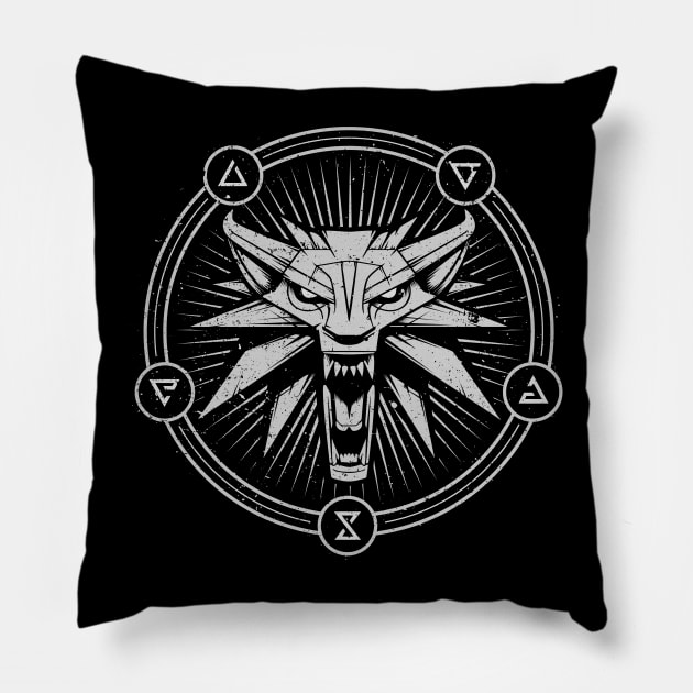 Witcher Sign Pillow by BrayInk