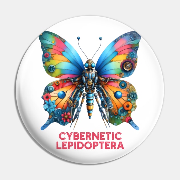 Cybernetic Lepidoptera-Robot Butterfly Pin by didibayatee