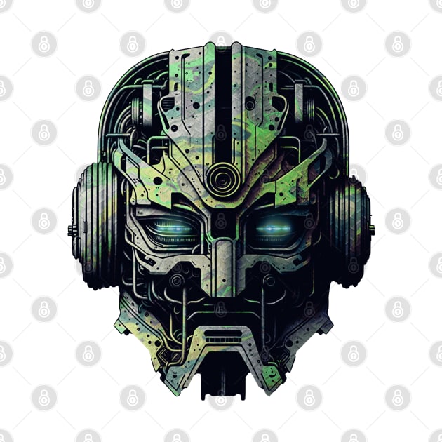 Camo Robot Head by AnAzArt