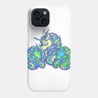 Mother of Twins Unicorn (Boy and Boy) Phone Case