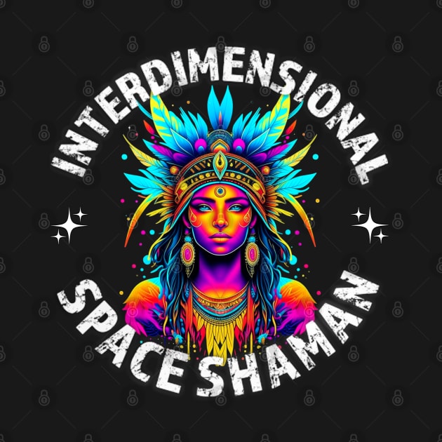 INTERDIMENSIONAL SPACE SHAMAN-woman by Tripnotic