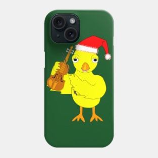 Santa Cap Violin Chick Phone Case