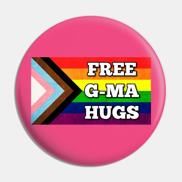 G-ma Hugs Pride Flag Pin by T's and Things - BV