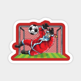 Soccer Goalie Santa Claus Christmas Xmas Magnet