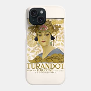 Turandot poster Phone Case