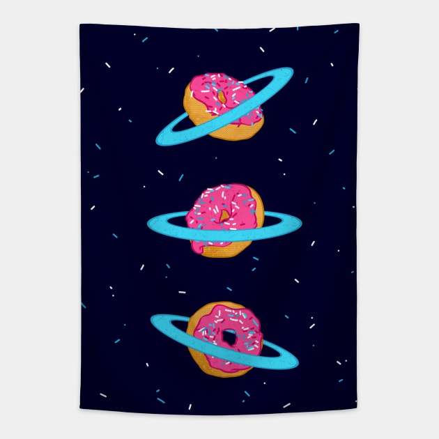 Sugar rings of Saturn Tapestry by zen4