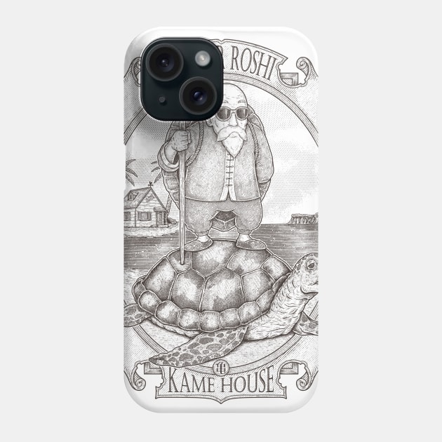 MASTER OF THE TURTLE HOUSE - lines Phone Case by Firebrander