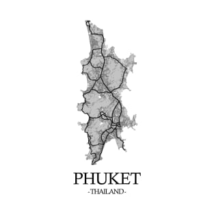 Phuket Island Map - Thailand Cartography T-Shirt